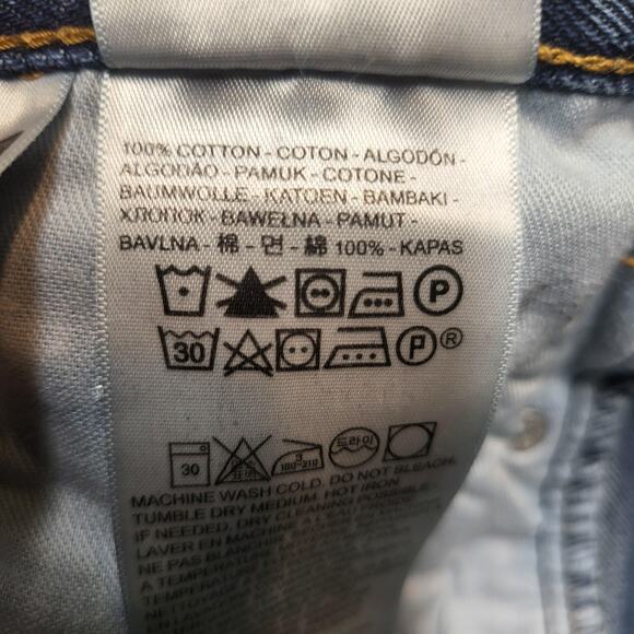 Levis 550 Jeans Mens 33x30 Blue Relaxed Fit Tapered Leg Zip Fly Denim Classic - Picture 4 of 12